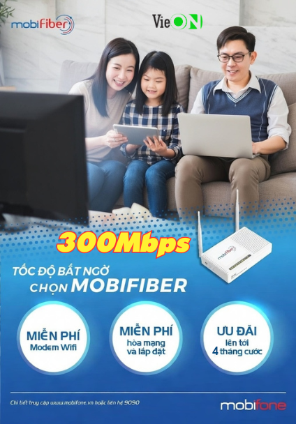 MobiFiber - 6 WIFI_TV1 - 300Mbps